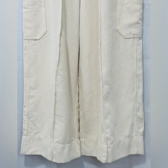 Urban Outfitters Ivory High Waist Flowy Wide-Leg Corduroy Pants. Small. NWT - Picture 9 of 15